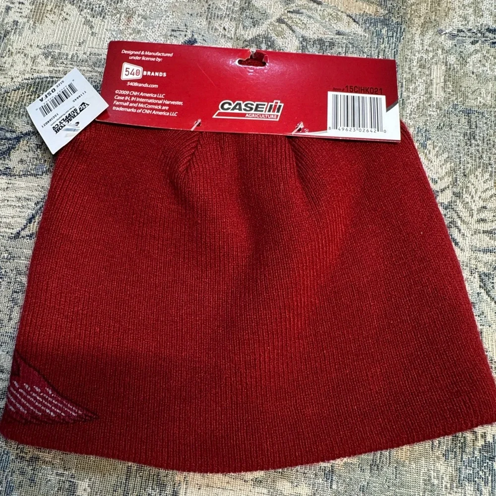 Case IH Reversible Beanie Logo Men's Tractor/Combine Print NWT